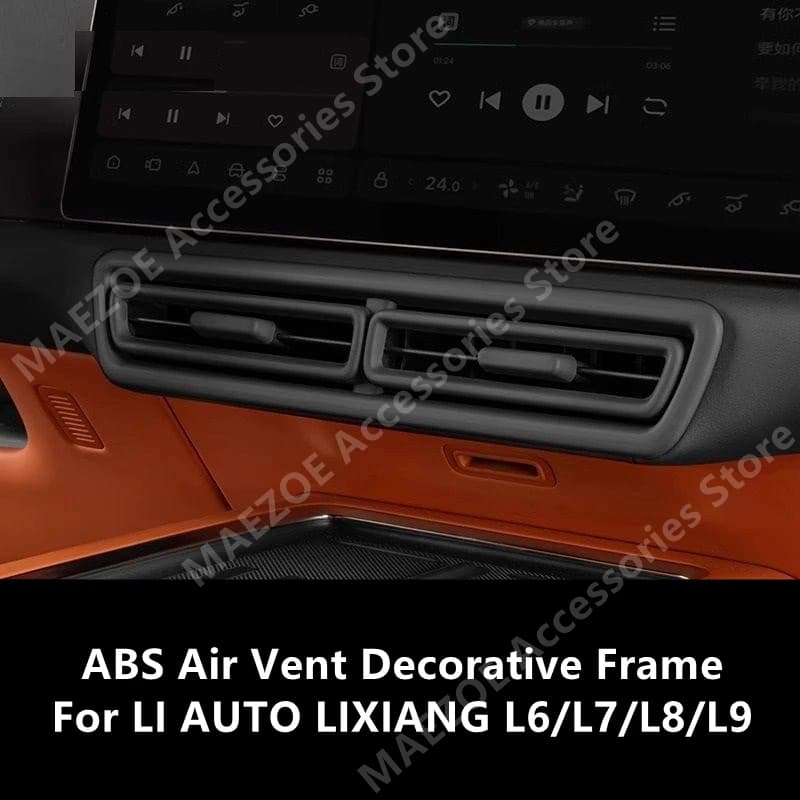 For LI AUTO LIXIANG L6/L7/L8/L9 ABS Air Vent Decorative Frame,Car Interior Decoration Protection Modification Accessories Refit
