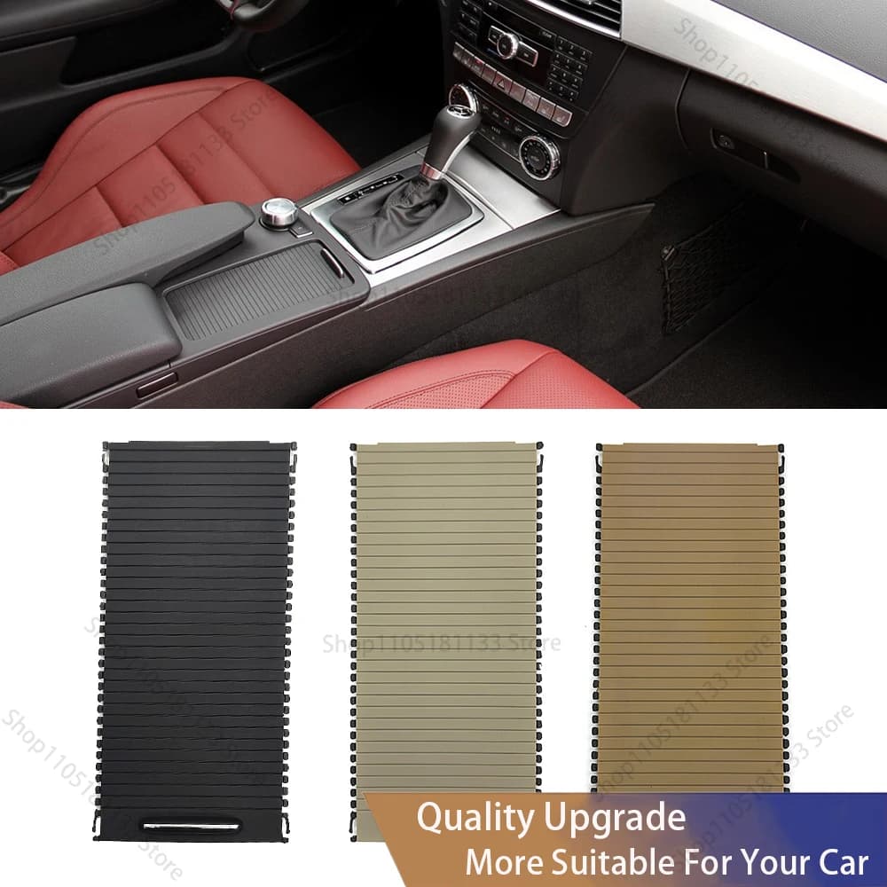 For Mercedes W204 W212 Car Centre Console Roller Blind Cover Water Cup Holder Storage For Benz C-Calss  E-Class 2046807607