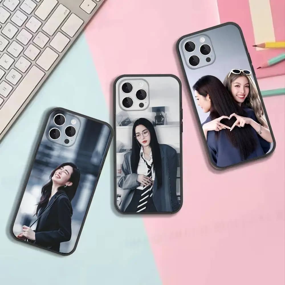Faye Peraya Malisorn Shockproof Black Silicone Soft Protective Cover, Suitable for iPhone 11,12,13,14,15,16,17,Pro,Max,Plus