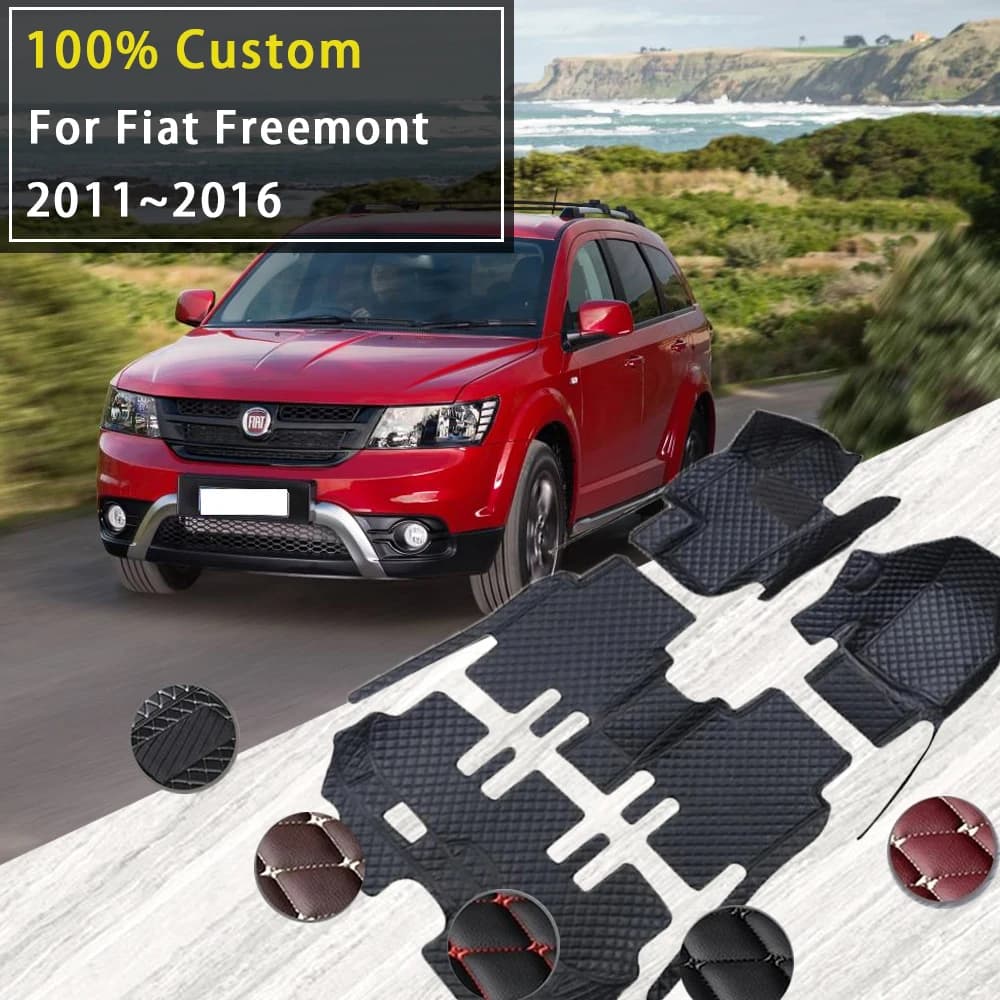 Car Floor Mats For Fiat Freemont Dodge Journey 2011~2016 Waterproof Fully Set Tapetes Para Auto Universal Car Accessories 2015