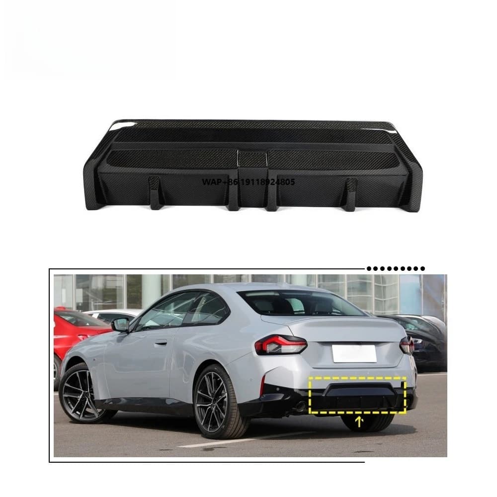 G42 Carbon Rear Bumper Diffuser Lip for B-MW 2Series G42 2022-2023