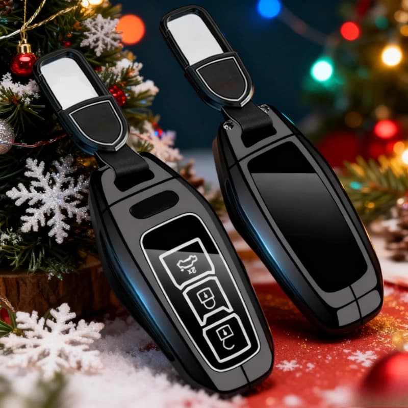 Zinc Alloy Key Cover Case for Audi A5L/A6L E-tron/Q6L (2025) - Key Fob Shell Keybag Keychain