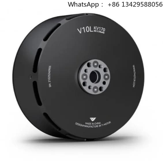 V10L KV170 12S Wholesale Powerful 9000W IE4 Efficiency 5888 RPM Brushless Permanent Magnet Waterproof Vtol Drone Electric Motor