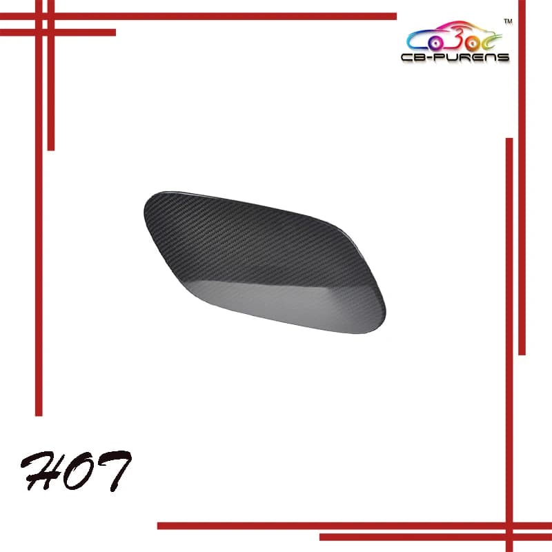 Stick On Type 100% Real Dry Carbon Fiber Fuel Door Cover For Volkswagen VW Golf 7 MK7 2014-2020 Oil Tank Cap Sticker 1PCS