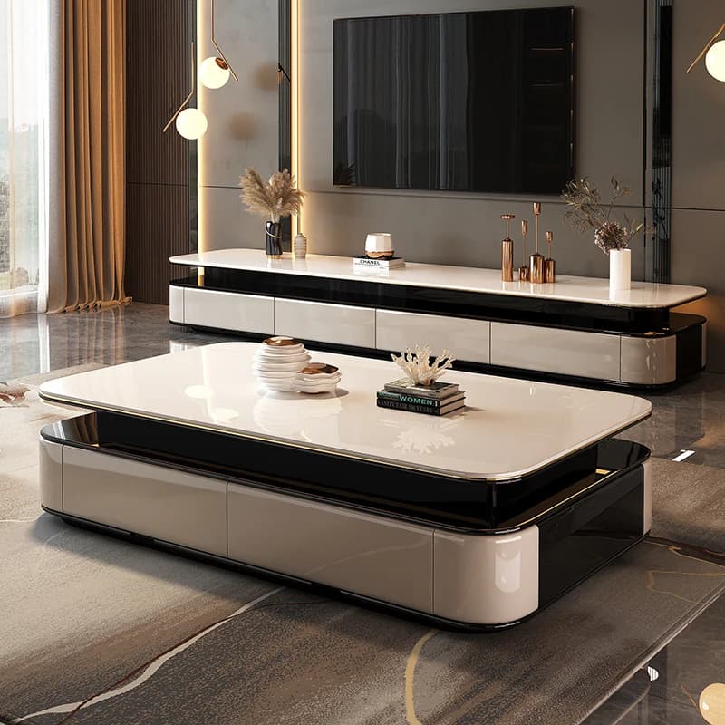 Nordic Trendy Luxury Modern Side Table Space Saving Living Room Coffee Table Delicacy Mesa De Centro Sala Living Room Furniture