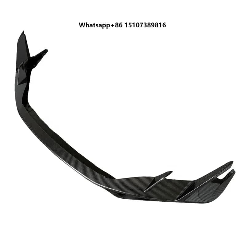 For Ad R8 Upgrade Cap Style Dry Carbon Fiber Front Spoiler Front Lip for Ad R8 2021-2023 Bodykit