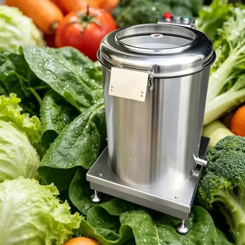 Commercial Stainless Steel Vegetable Dehydrator Large Capacity Centrifugal Water Spinner Single Cylinder Food Dryer for