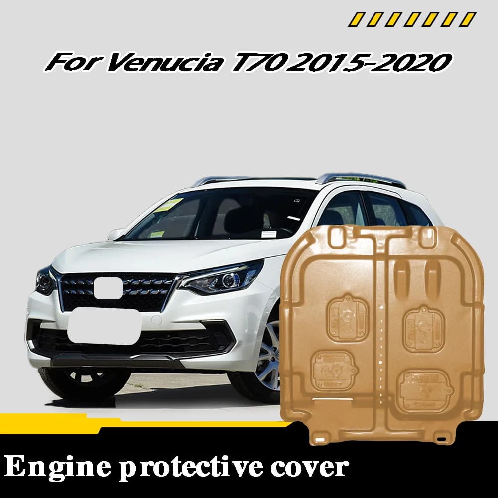 Car Accessories Under Engine Guard Mudguard Board Splash Shield Mud Fender Plate Panel For Venucia‌ T70 2015-2020 1.6L 2.0L