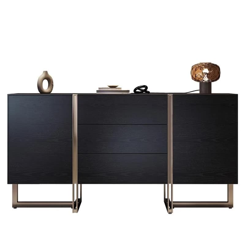LMM Italian light luxury solid wood porch cabinet entry living room partition decorative side cabinet