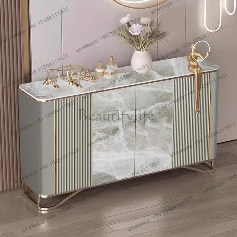 LD Shoerack shoe rack Shoes organizer Crack shelves Modern simple Nordic rock slab dining side cabinet living room storage