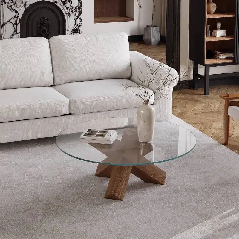 Decoration Classy Coffee Tables Round Chinese Low Glass Floor Coffee Tables Living Room Mid Century Mesa De Centro Sala Desk