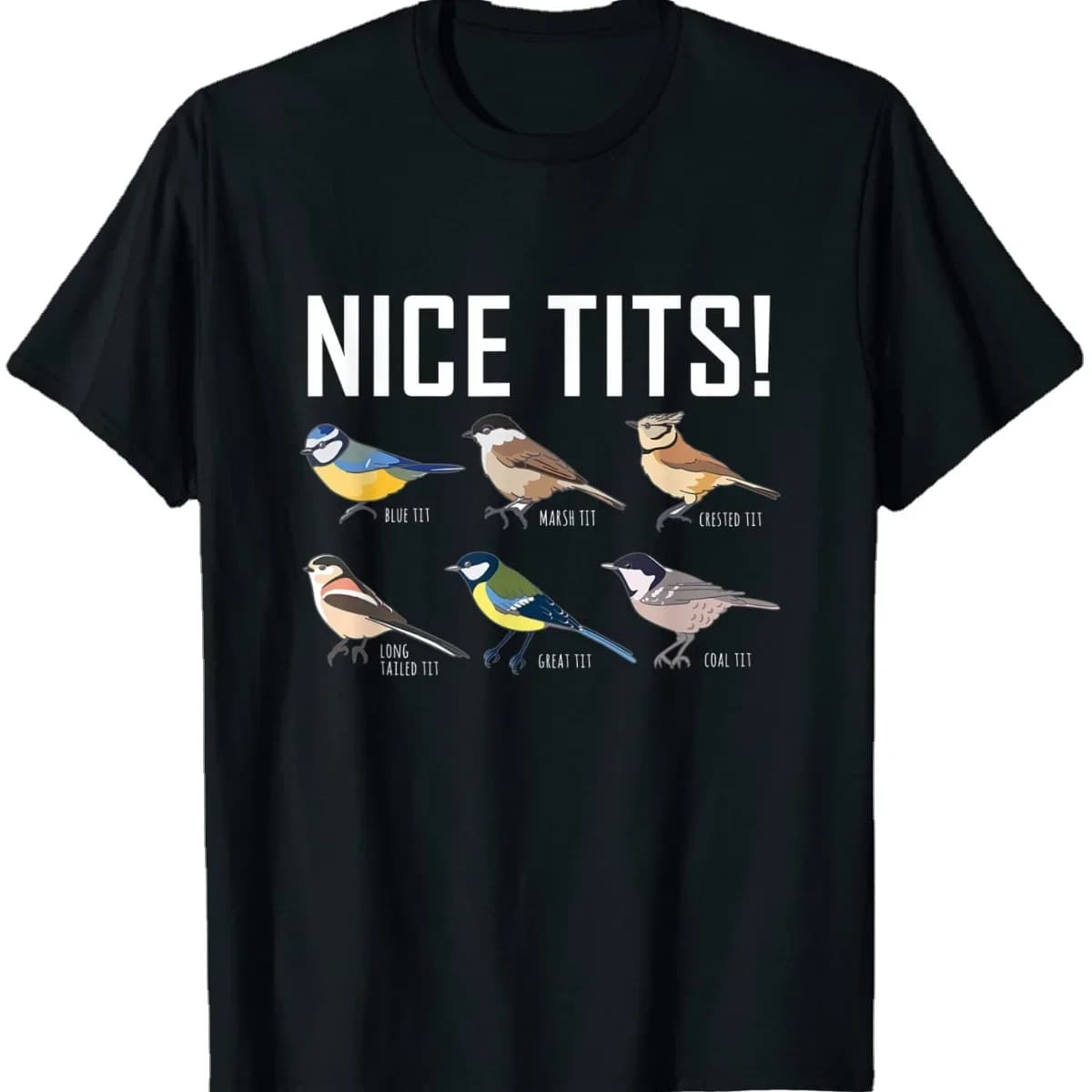 Nice Tits Bird Watcher T-Shirt. Premium Cotton Short Sleeve O-Neck Mens T Shirt New S-3XL