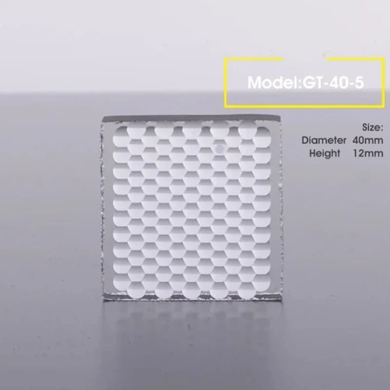 1PCS 40x40mm thick 12mm Optical Glass Fly's-eye Lens DIY Projector Camera Light Fresnel Lenses Lighthouse GT-40-5