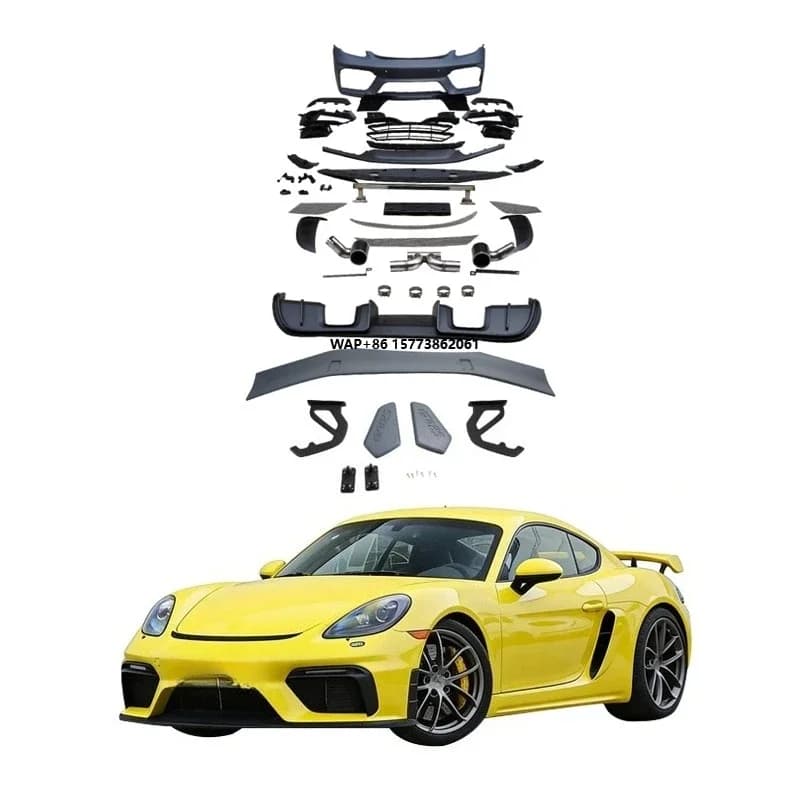 Facelift Refit Body Kit for 2016-2023 for 718  for Upgrade with Exhaust and Clips New Condition