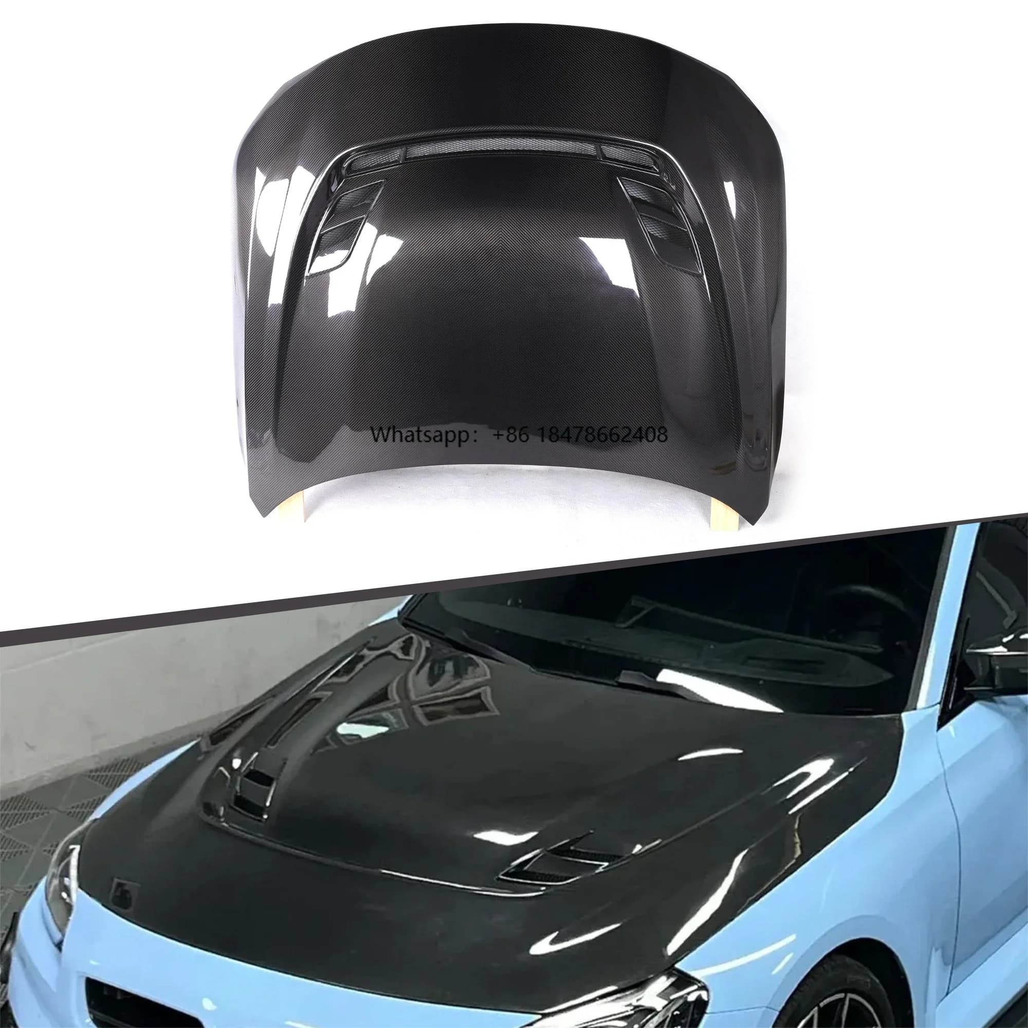 Dry Carbon Fiber Auto Hood V2 Type Bonnet for  M2 G87 2022+