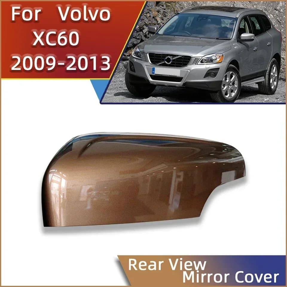 For Volvo XC60 2009 2010 2011 2012 2013 Rearview Mirror Cap Housing Hood Car Left Right Side Rearview Mirror Cover Shell Painted