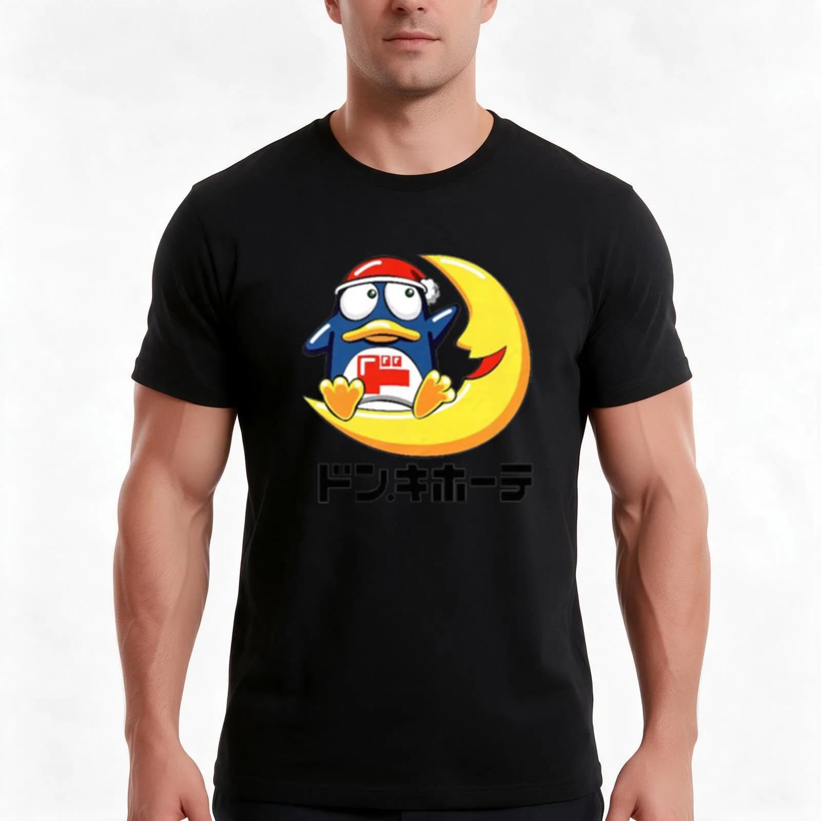 Don Quijote T-Shirt, Summer Casual Cotton Tee, Oversized Streetwear Tops, Vintage Graphic Print, Loose Fit Short Sleeve