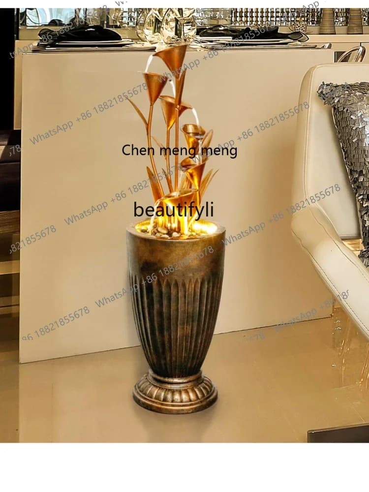 cn8350 LHY LBX Decoration Water Fountain Indoor Home Ornament Hallway Floor Landscape