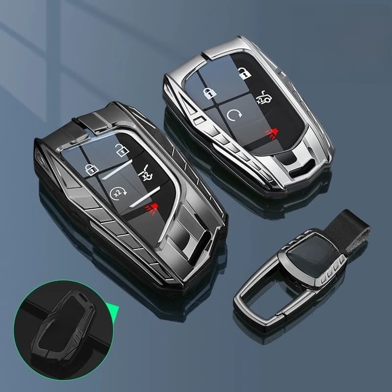 Premium Zinc Alloy Key Cover Case for Cadillac XT5/CT5/XT6/XT4/CT4/XTS/ATS-L - Protective Key Fob Shell Keychain