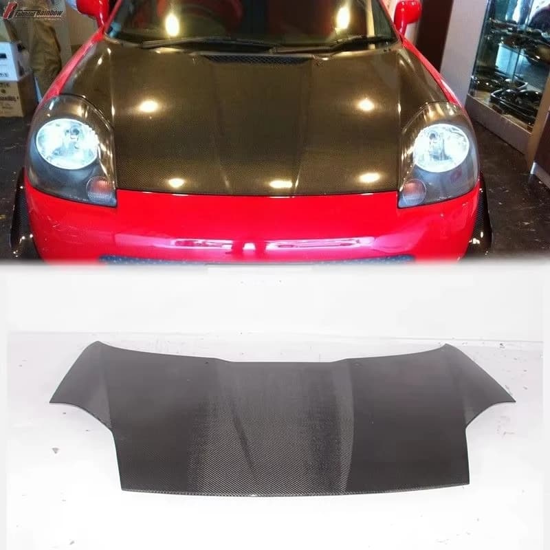 New 1999-2007 for MR-S W30 OE-Type Hood-Carbon Fiber Mesh Lightweight Bolt-On Direct Fit