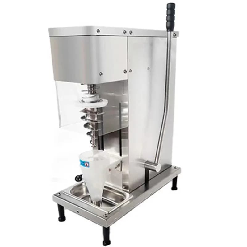 For Commercial Manual Nut Ice Cream Mixer 930ml Mixed Fruit Strawberry Ice Cream Blender 80L/H Commercial Capacity(Customized)