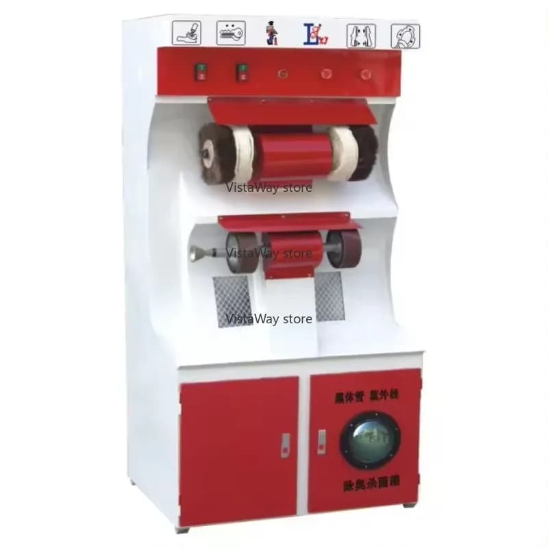 220V 110V 1.6KW Semi Automatic Leather Grinding Polishing Drying Shoe Repair Machine