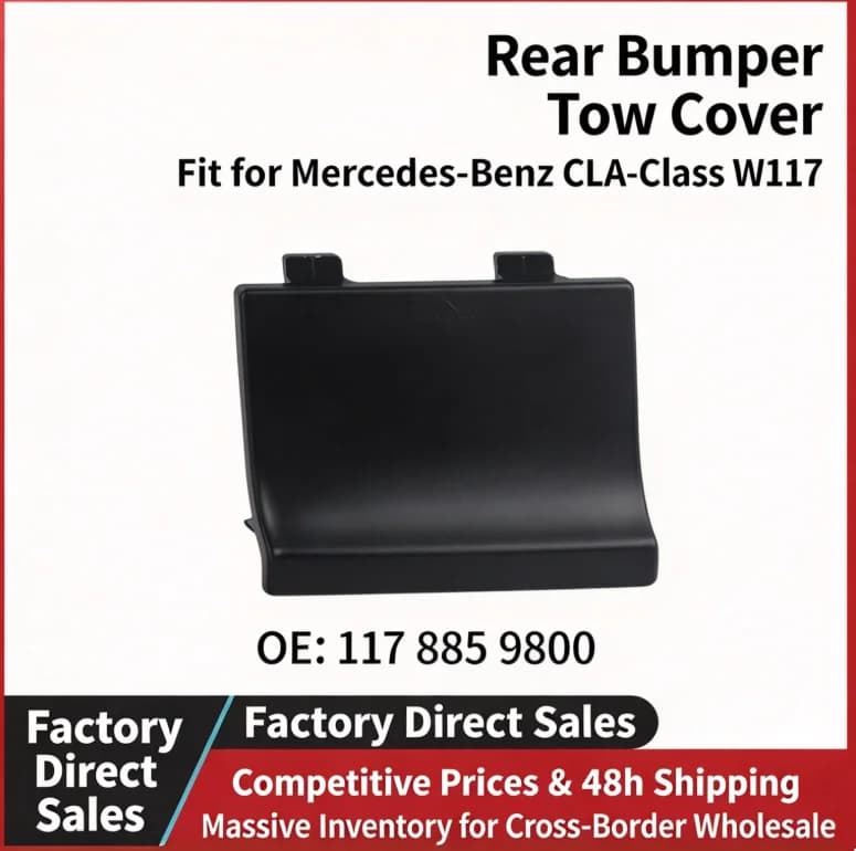 For Mercedes Benz CLA W117 C117 2013-2019 Rear Bumper Tow Hook Cover Cap 1178859800 AMG Wholesale