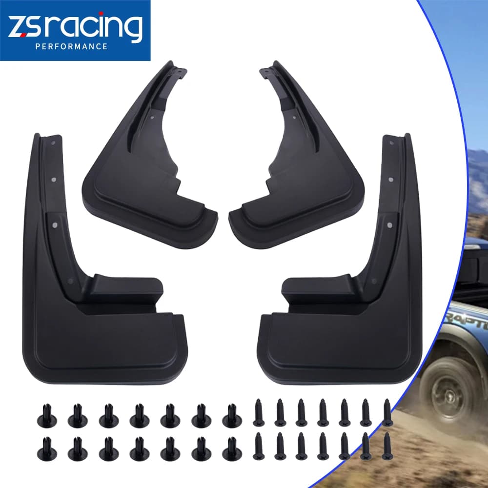 4PCS Mud Flaps Splash Guards Fender Front Rear Mud Guards Splash NZ6Z-16A550-AA For Ford Maverick 2022-2025 With Hardware LKT180