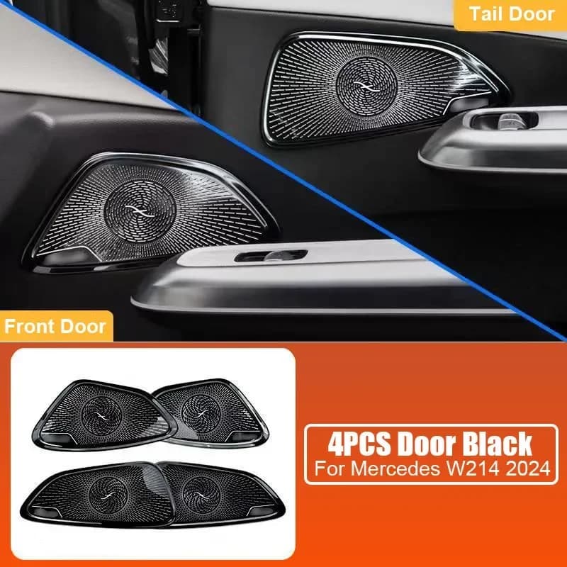 for Benz E Class E260 E300 Car Accessories Mercedes W214 2024 Audio Speaker Cover Door A-Pillar Loudspeaker Decorative Shell