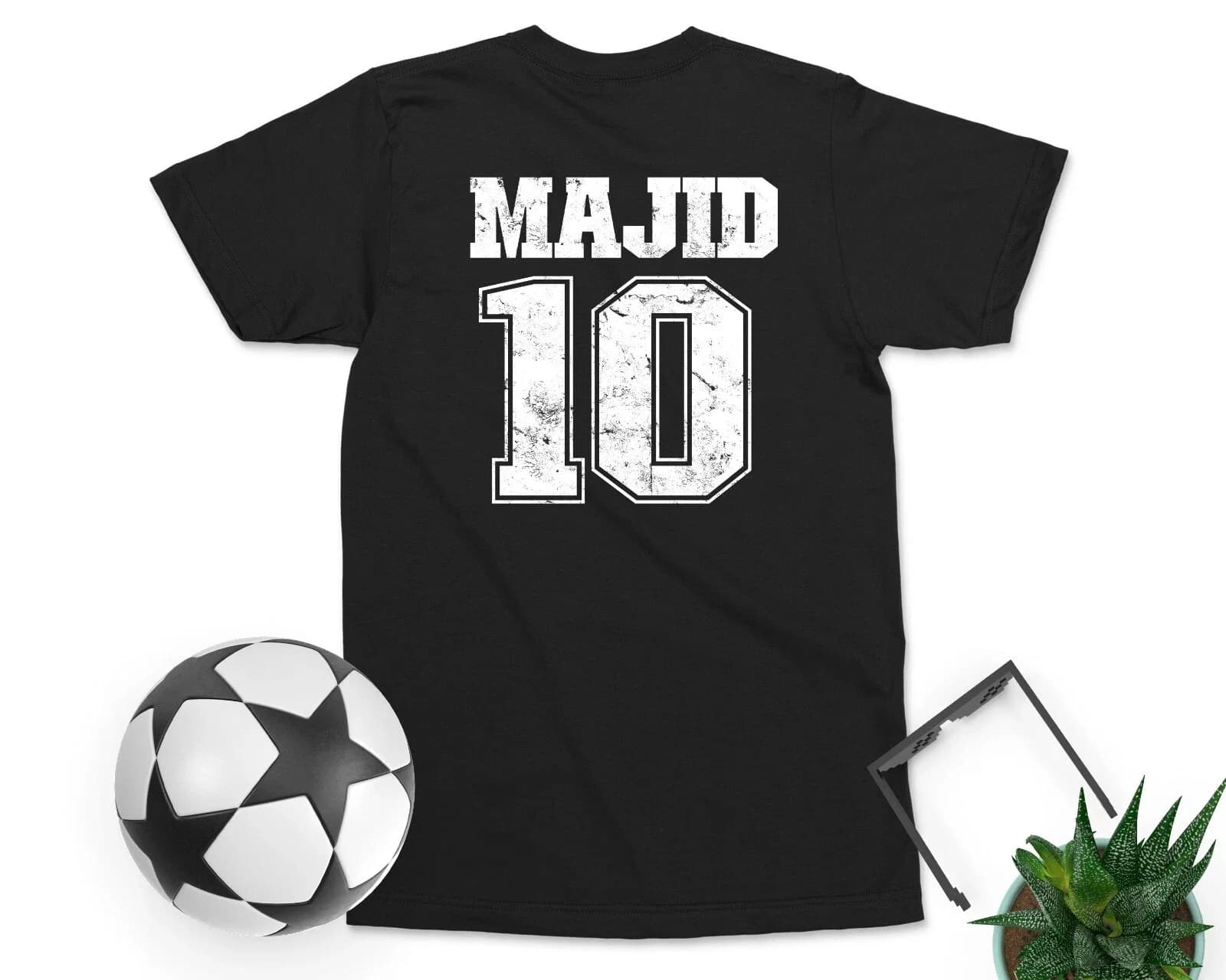 Custom Name Number Football T-shirt Personalised Sports Top Unisex Adult 100% Cotton Breathable Tees For Team Class Sport sHIRT