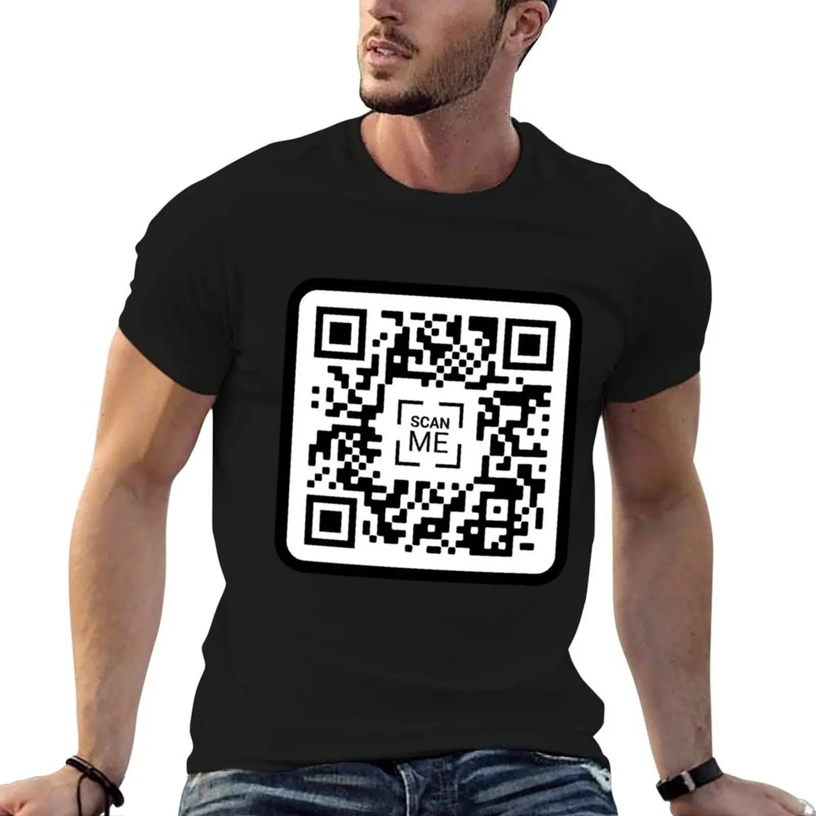 Xvideos QR Code T-Shirt Blouse Aesthetic clothing Men's t-shirts