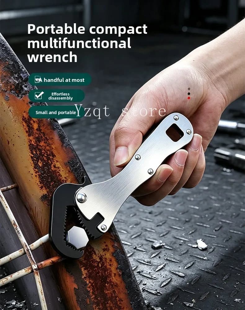 New Portable Multifunctional Mini Wrench Sawtooth Double Adjustment Valve Nut Removal Tool for Small Space