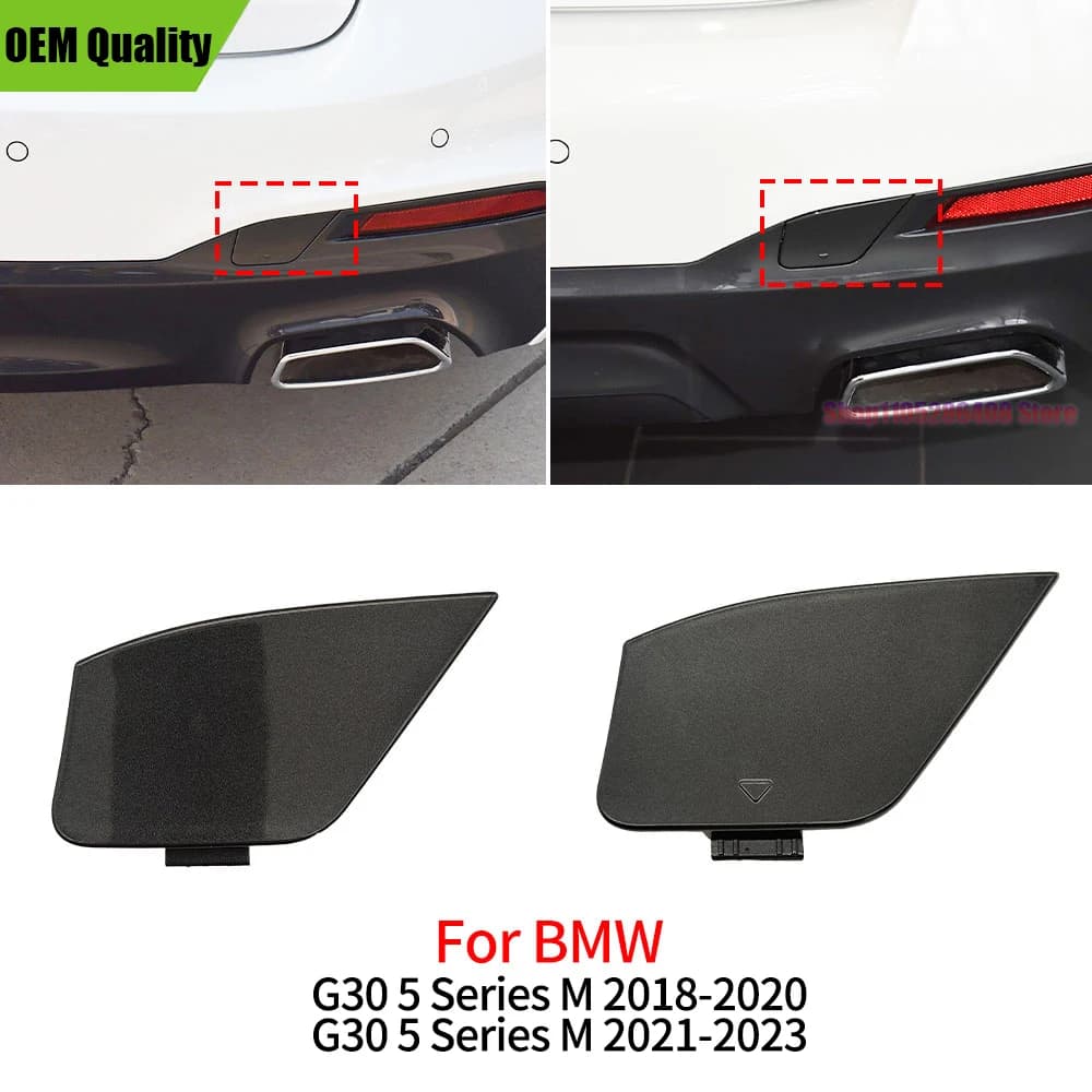Car Rear Bumper Tow Hook Cover Cap Accessory For BMW 5 Series M Sport 520 528 530 535 540i M  2017-2023 For BMW G30 M