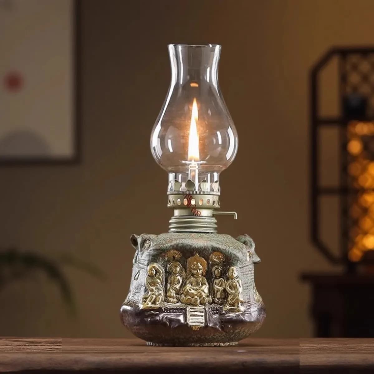 CZ ceramic ghee ornament camping atmosphere home antique Changming Buddha ornament tea room gifts