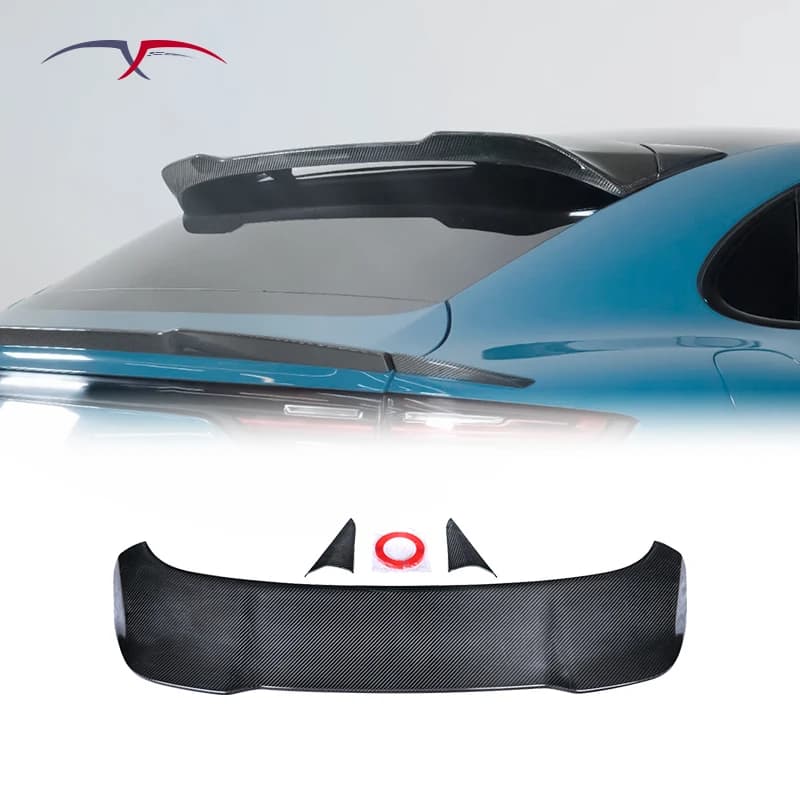 Car Exterior Parts Modified Carbon Fiber Top Rear Spoiler for Porsche Cayenne 9Y0 Coupe Modification MSY Style Body Kit Upgrade