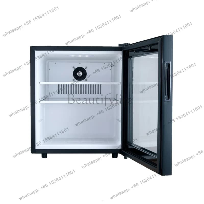 Hot Small Refrigerated Refrigerator Beverage Ice Bar Compressor 50L Air Cooled Display Cabinet Transparent Small Refrigerator