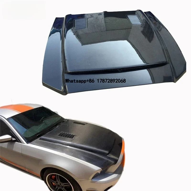 Suitable for 2013-2014 Mustang GT500 Modified Open Hole High Quality Carbon Fiber Hood
