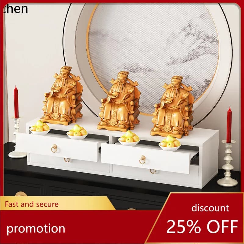 Cz  niche altar for home  table god of wealth  r two-layer economical incense table statue elevated stand