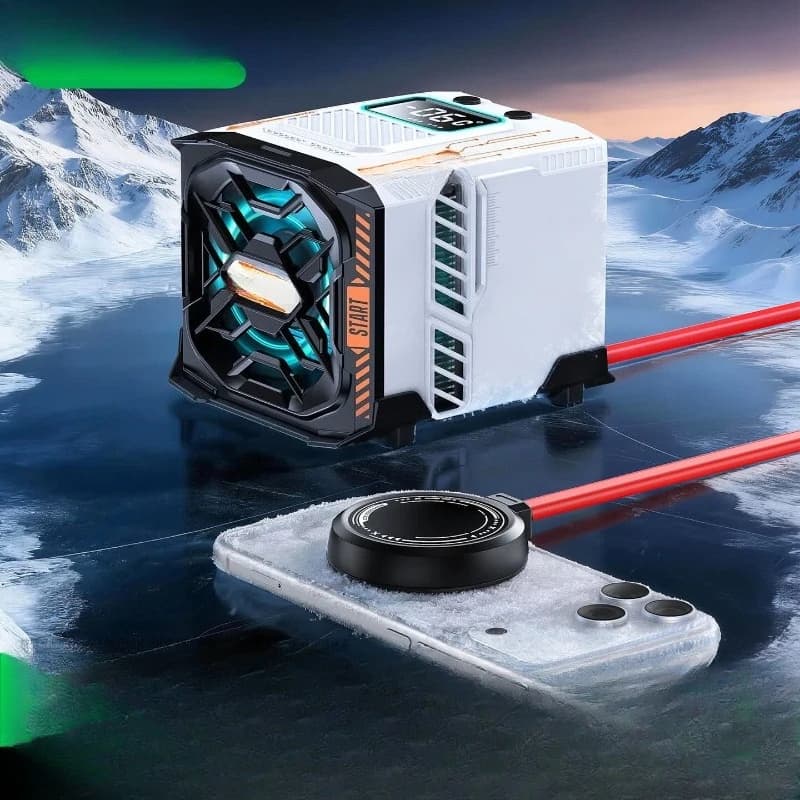 Mobile phone radiator 27W water-cooled back clip magnetic suction tablet special Game LIVE mobile phone cooling and heat