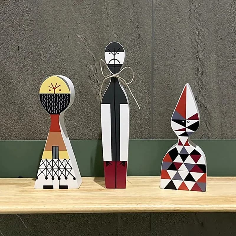 Book Nook Figurines Set Wooden Abstract Ideas Models Miniatures Decoration Living Room Home Decor Table Top Items Accessories