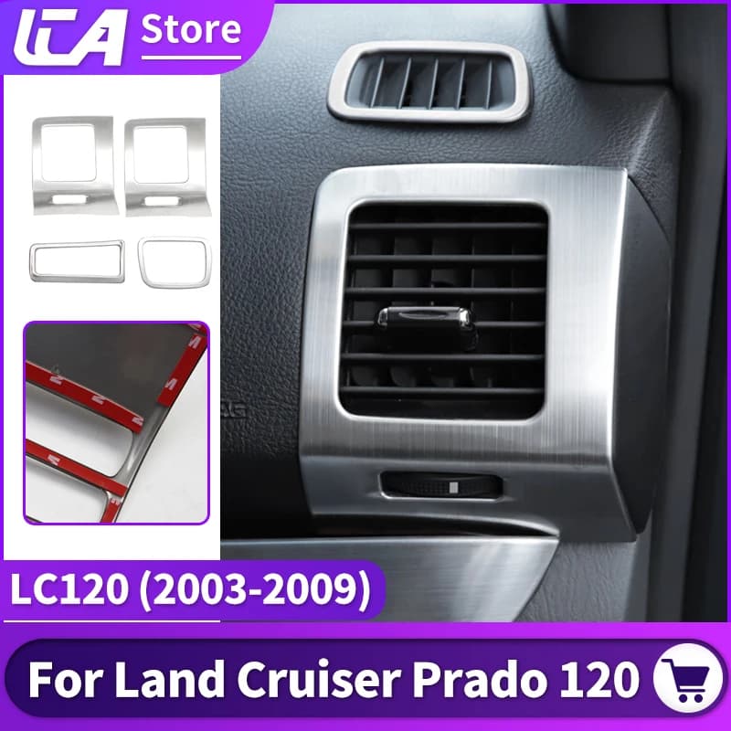 For 2003-2009 Toyota Land Cruiser Prado 120 decoration upgrade air conditioning outlet patch Lc120 modification accessories