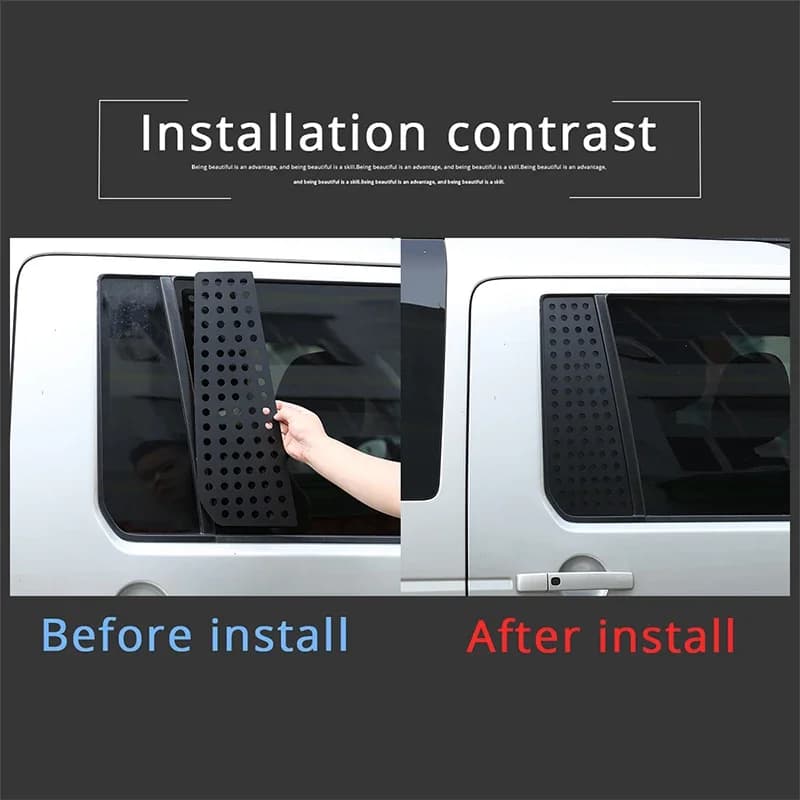 For Land Rover Discovery 3 LR3 2004-2009 Land Rover Discovery 4 LR4 2010-2016 car rear window honeycomb panel accessories