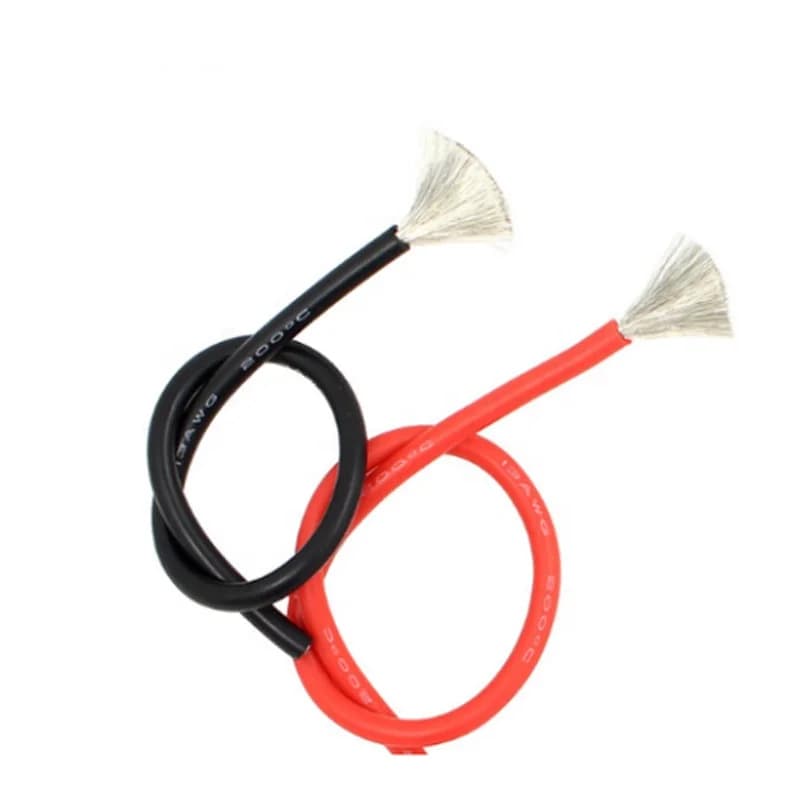 5m Ultra Flexible Battery Cable Wire 25MM 35MM 50MM 70MM 95MM Red Black Tinned Copper Silicone Insulated High Temperature Cable
