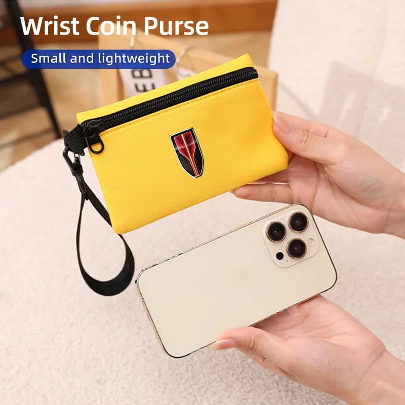 Car Logo ID Credit Bank Card Holder Wallet Small Money Case Car Logo Wallet Coin Purse Card Bag For Hongqi HS5 H5 H9 E-QH5 HS7