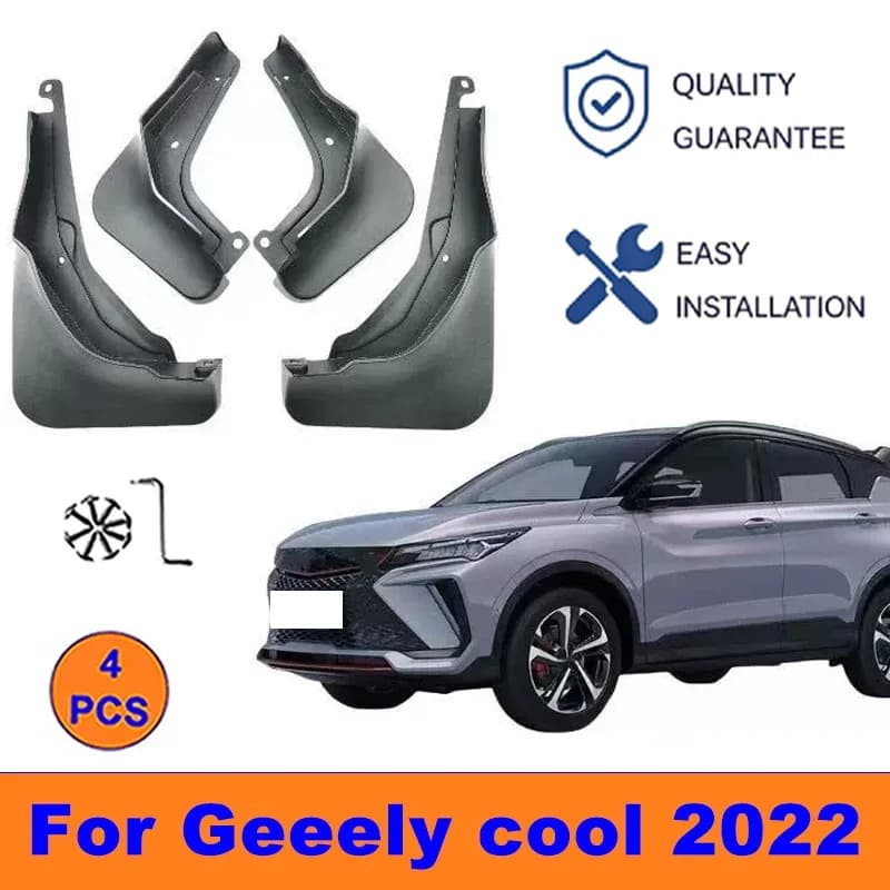 4Pcs Mud Flaps For Geeely Cool 2022 - Splash Guards Front&Rear Wheel Fender Mudguards Car Exterior Protection Accessories