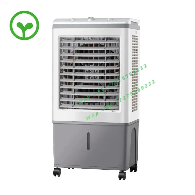 【2026】Floor Standing Evaporative Air Cooler Adjustable Wind Speed 7.5H Timing Water Cooling Fan