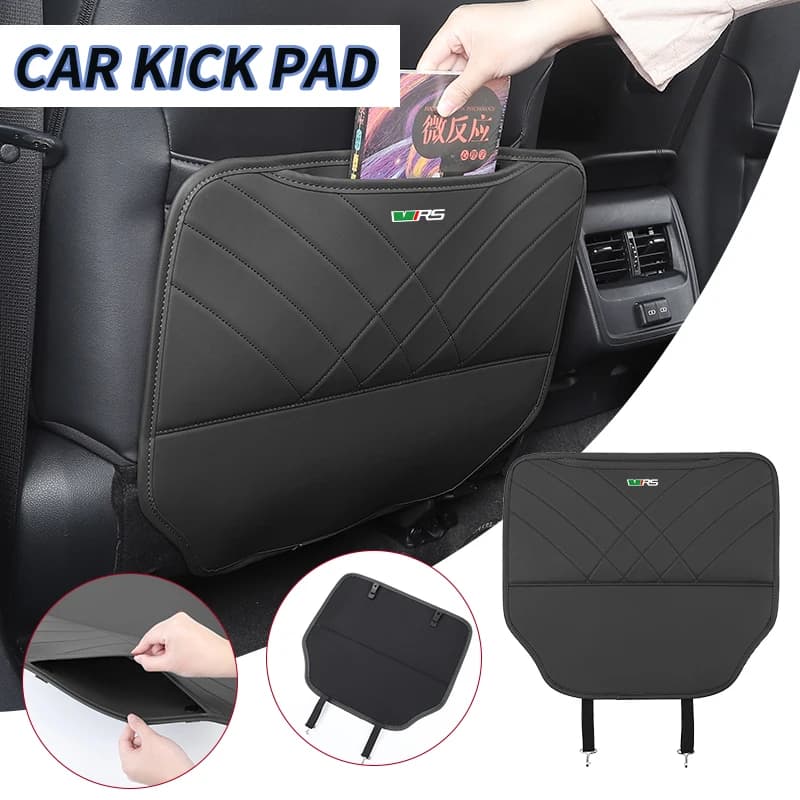 Universal Car Anti Kicks Pad Leather Protector Cover Waterproof Child Kick Mat For Skoda Octavia 1 2 3 4 PRO Kodiaq Elroq Kylaq