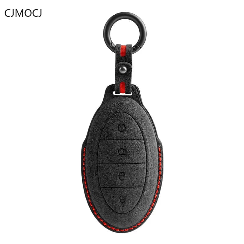 Suede Key Case for BYD Yangwang U8 - Premium Key Cover and Protector Keybag Keychain