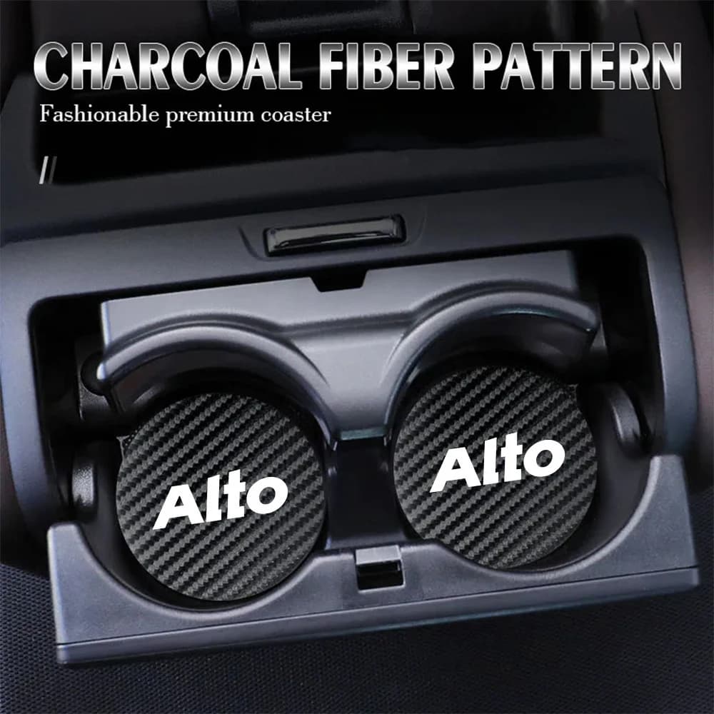 Car Anti Slip Mat Coaster Water Cup Slot Pad Accessories For Suzuki Jimny IGNIS ALTO Samurai Grand Vitara Baleno SX4 Swift