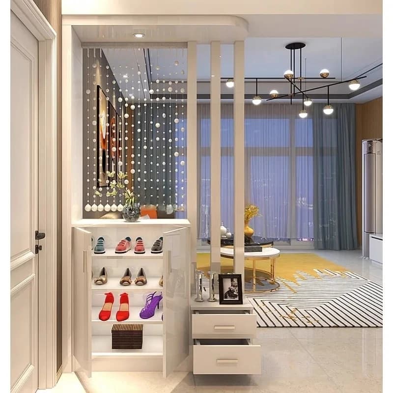 Feng  Shui  Door  Entrance Screen Partition Cabinet Modern Simple Foyer Decor Locker Living Room Anti-scratch Elegant Easy Clean